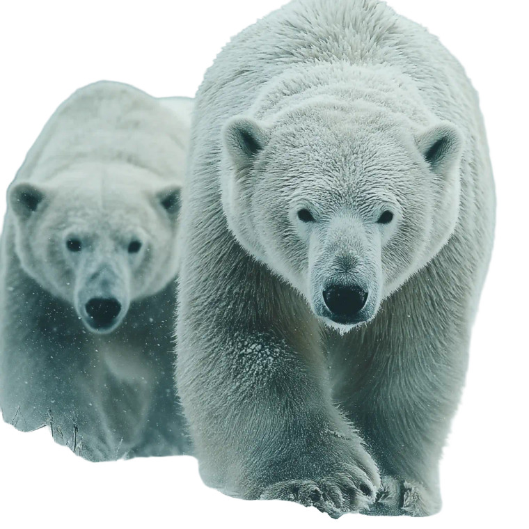 Polar Bears Vinyl Car Decal Sticker – Waterproof & UV-Resistant 8"