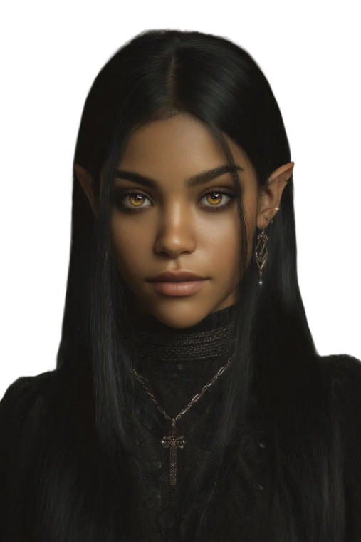 Fantasy Portrait Girl V3 Vinyl Car Decal Sticker – Waterproof & UV-Resistant 8"