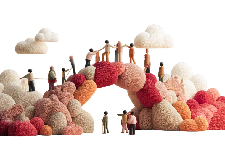 Diverse Students Building Vinyl Car Decal Sticker – Waterproof & UV-Resistant 8"