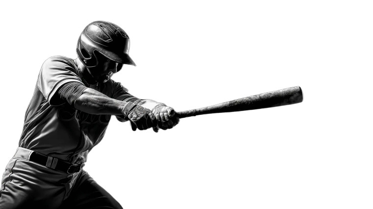 Baseball Player Swing V11 Vinyl Car Decal Sticker – Waterproof & UV-Resistant 8"