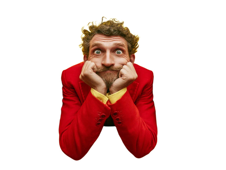 Man In Red Suit V5 Vinyl Car Decal Sticker – Waterproof & UV-Resistant 8"