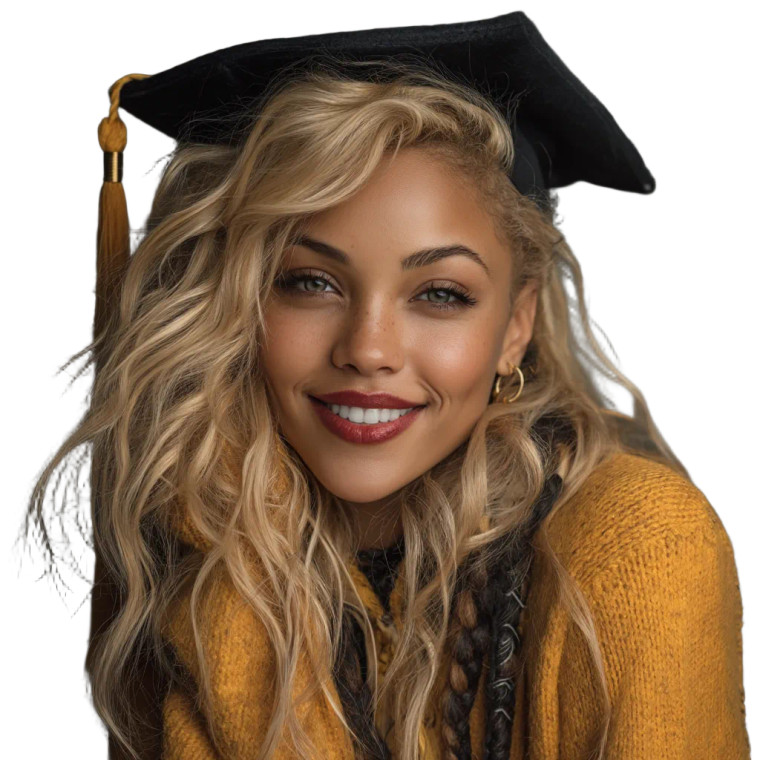 Graduation Portrait Vinyl Car Decal Sticker – Waterproof & UV-Resistant 8"