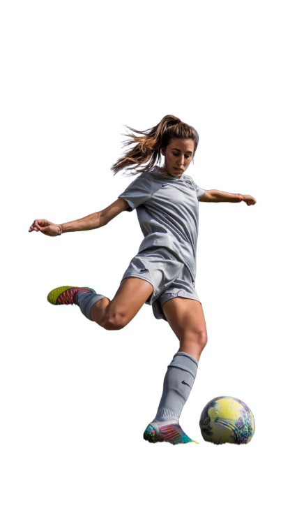 Soccer Player Kick V7 Vinyl Car Decal Sticker – Waterproof & UV-Resistant 8"