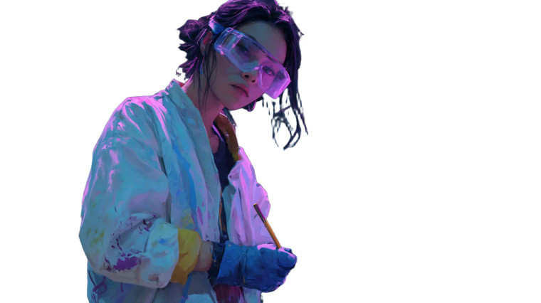 Vr Artist Painting Vinyl Car Decal Sticker – Waterproof & UV-Resistant 8"