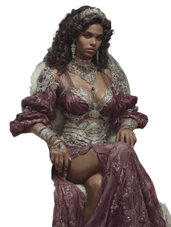 Goddess On Throne Vinyl Car Decal Sticker – Waterproof & UV-Resistant 8"