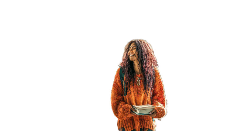 Student Walking Vinyl Car Decal Sticker – Waterproof & UV-Resistant 8"