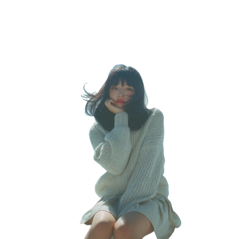 Sunlit Girl Vinyl Car Decal Sticker – Waterproof & UV-Resistant 8"