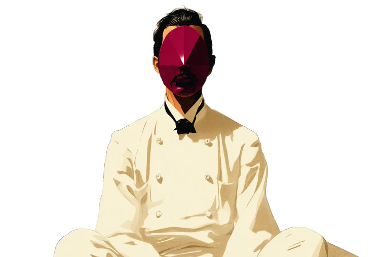 Faceless Italian Chef Vinyl Car Decal Sticker – Waterproof & UV-Resistant 8"