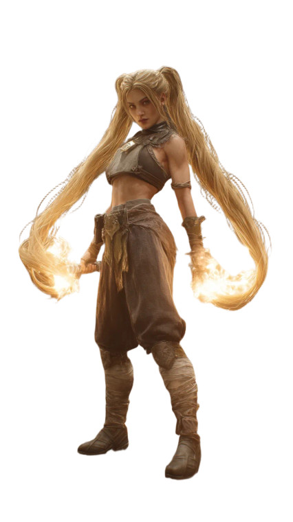 Warrior Rapunzel Vinyl Car Decal Sticker – Waterproof & UV-Resistant 8"