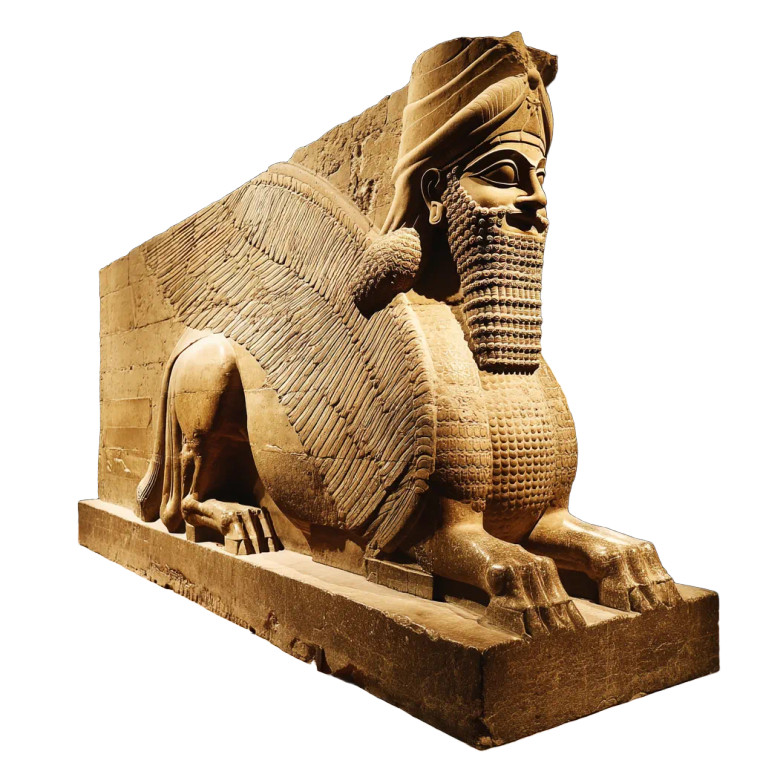 Assyrian Lamassu Vinyl Car Decal Sticker – Waterproof & UV-Resistant 8"