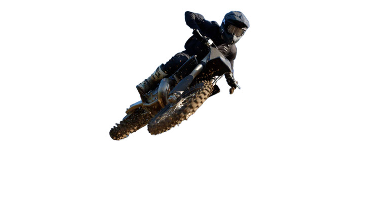 Motocross Rider Mid-Air Vinyl Car Decal Sticker – Waterproof & UV-Resistant 8"