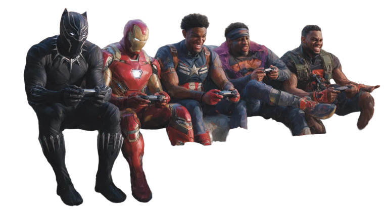 Heroes Gaming Together Vinyl Car Decal Sticker – Waterproof & UV-Resistant 8"