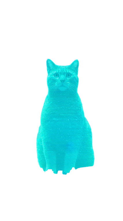 Giant Rave Cat Vinyl Car Decal Sticker – Waterproof & UV-Resistant 8"