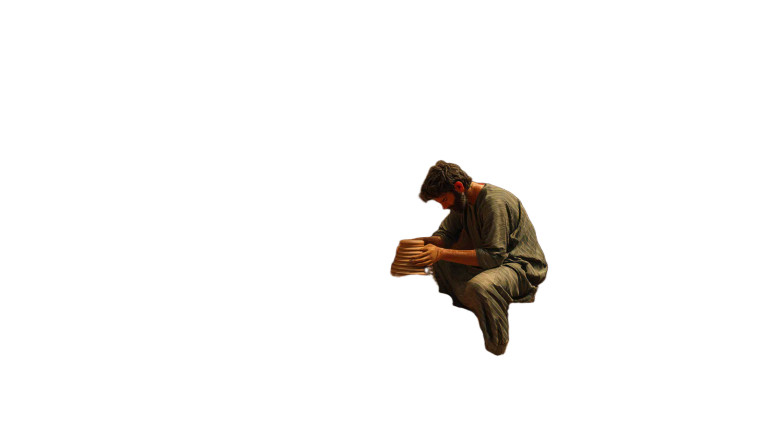 Mesopotamian Potter Vinyl Car Decal Sticker – Waterproof & UV-Resistant 8"