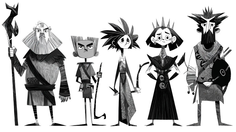 Grimdark Fantasy Townsfolk Vinyl Car Decal Sticker – Waterproof & UV-Resistant 8"