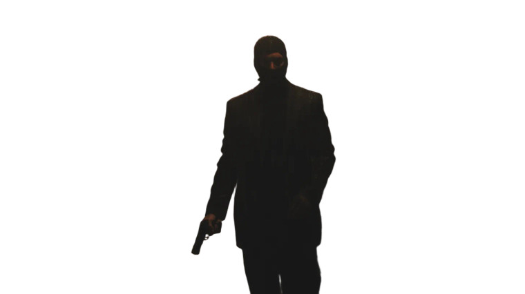 Noir Gunman Vinyl Car Decal Sticker – Waterproof & UV-Resistant 8"