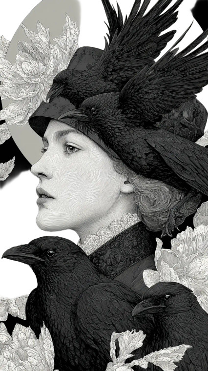 Bauhaus Queen Vinyl Car Decal Sticker – Waterproof & UV-Resistant 8"