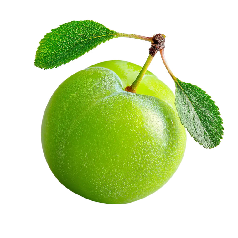 Green Plum Vinyl Car Decal Sticker – Waterproof & UV-Resistant 8"