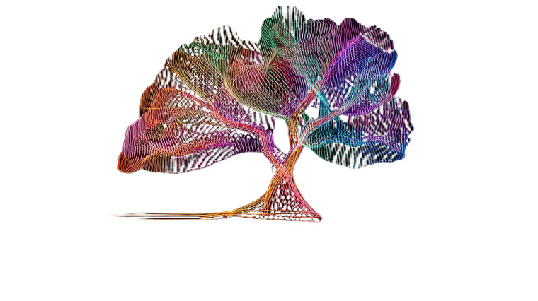 Neon Glow Tree Vinyl Car Decal Sticker – Waterproof & UV-Resistant 8"