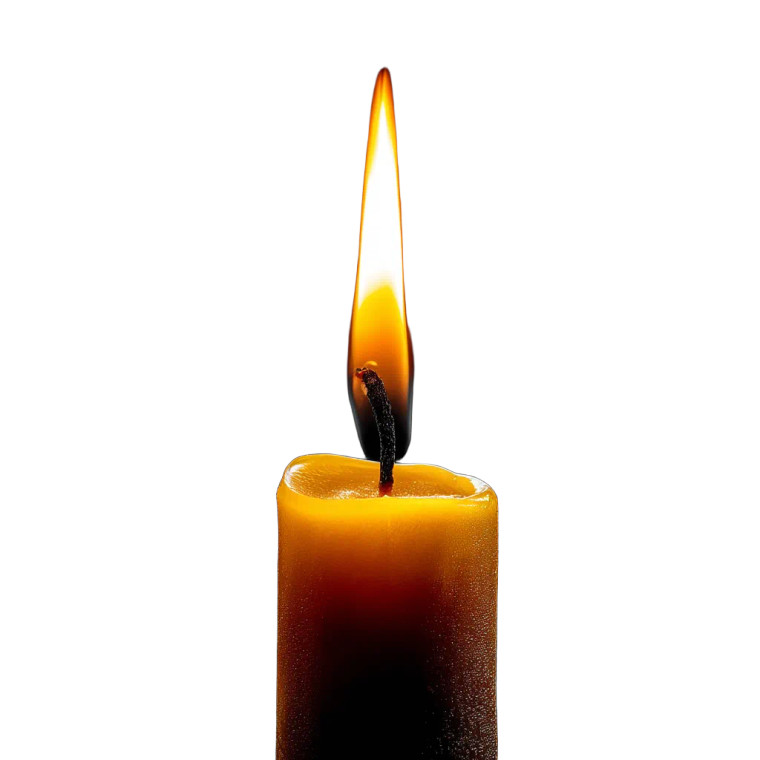 Candle Vinyl Car Decal Sticker – Waterproof & UV-Resistant 8"