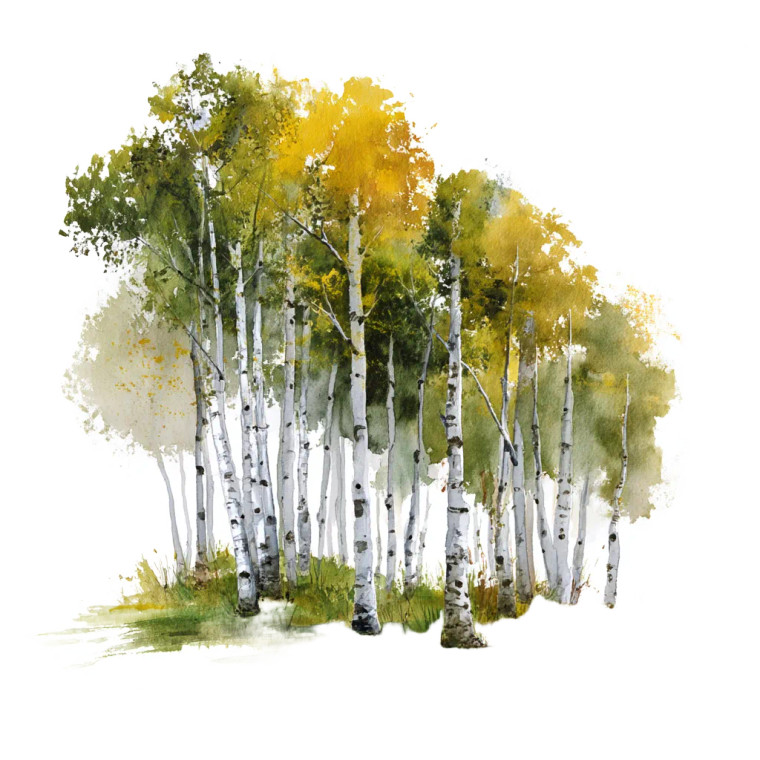 Aspen Grove Vinyl Car Decal Sticker – Waterproof & UV-Resistant 8"