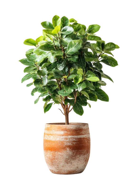 Tall Ficus Vinyl Car Decal Sticker – Waterproof & UV-Resistant 8"