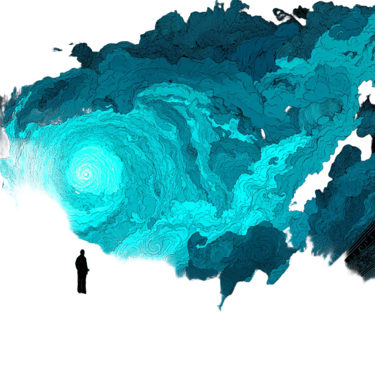 Cosmic Transition Vinyl Car Decal Sticker – Waterproof & UV-Resistant 8"