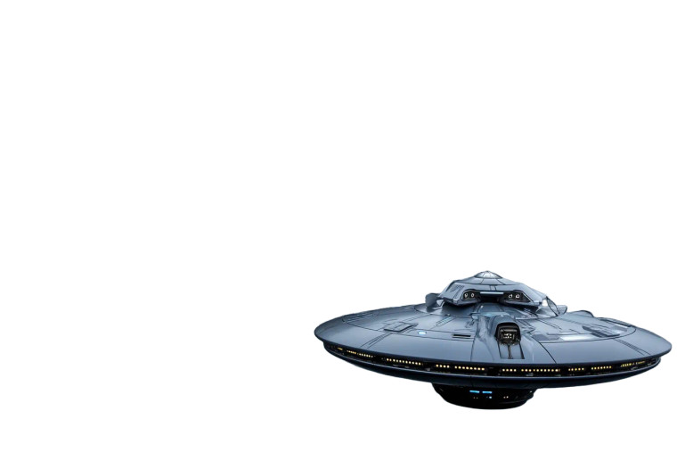 Flying Saucer Vinyl Car Decal Sticker – Waterproof & UV-Resistant 8"