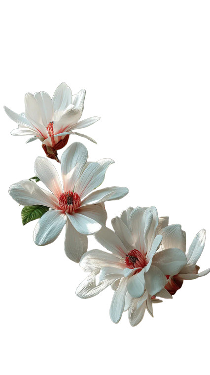 Magnolia Tree Bloom Vinyl Car Decal Sticker – Waterproof & UV-Resistant 8"