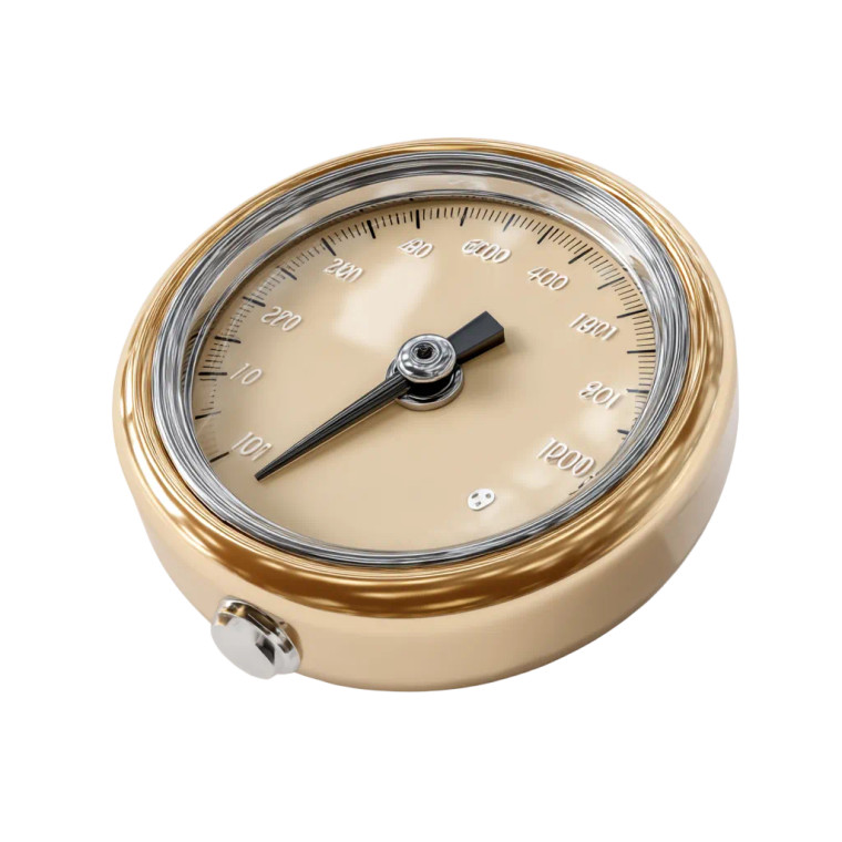 Beige Speedometer Vinyl Car Decal Sticker – Waterproof & UV-Resistant 8"