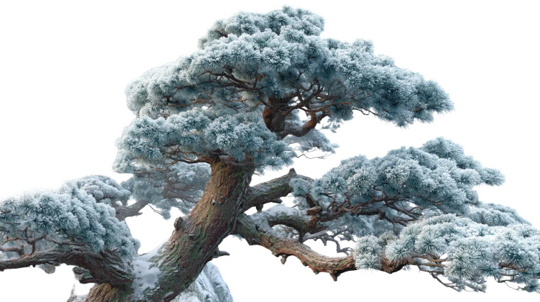 Snowy Pine Landscape Vinyl Car Decal Sticker – Waterproof & UV-Resistant 8"