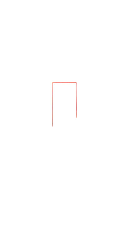 Neon Red Portal Vinyl Car Decal Sticker – Waterproof & UV-Resistant 8"