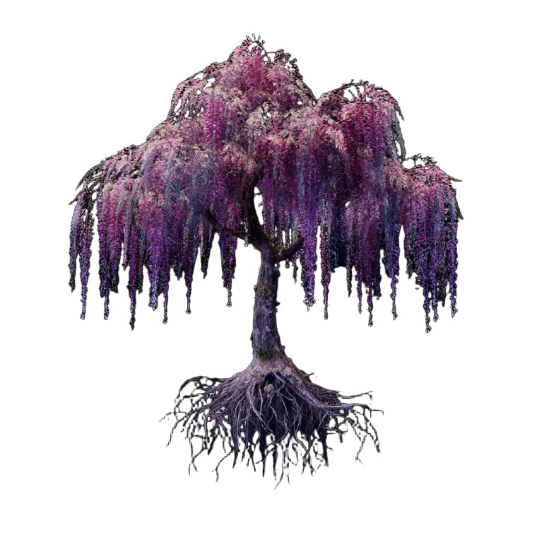 Weeping Willow Tree Vinyl Car Decal Sticker – Waterproof & UV-Resistant 8"