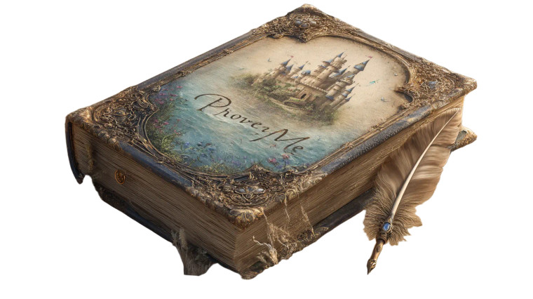 Magical Storybook Cover Vinyl Car Decal Sticker – Waterproof & UV-Resistant 8"