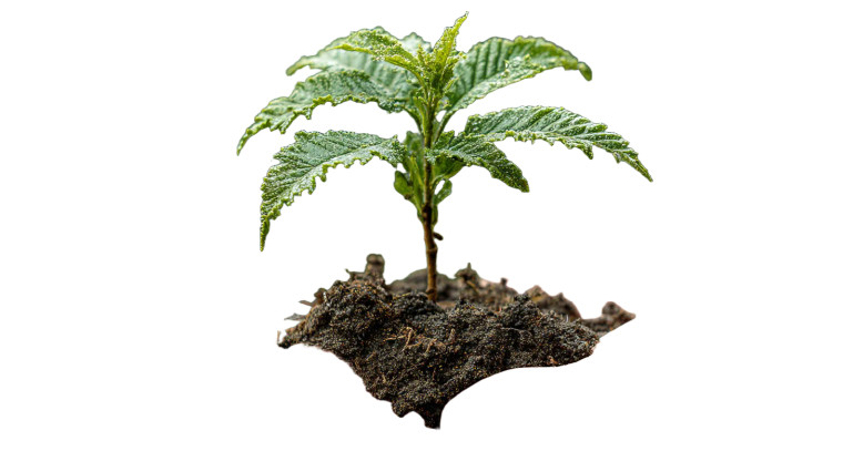 Young Eco Plant Vinyl Car Decal Sticker – Waterproof & UV-Resistant 8"