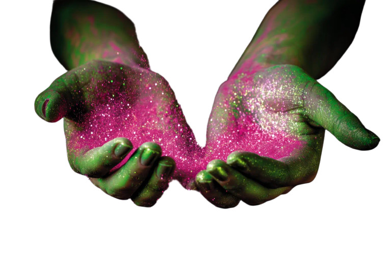 Magical Green Hands Vinyl Car Decal Sticker – Waterproof & UV-Resistant 8"