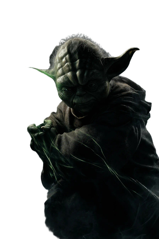 Yoda With Lightsabre Vinyl Car Decal Sticker – Waterproof & UV-Resistant 8"