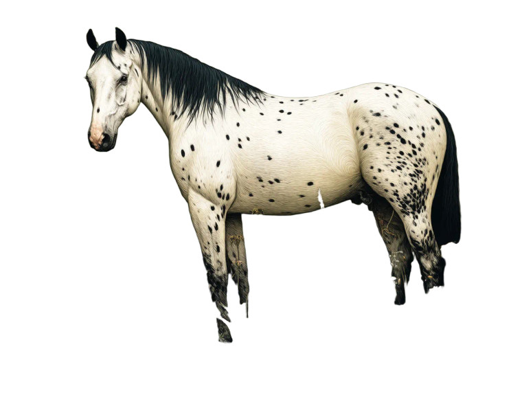 Elegant Spotted Horse Vinyl Car Decal Sticker – Waterproof & UV-Resistant 8" Elegant Spotted Horse Vinyl Car Decal Sticker – Waterproof & UV-Resistant 8"