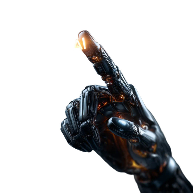 Glowing Ai Touch Vinyl Car Decal Sticker – Waterproof & UV-Resistant 8"