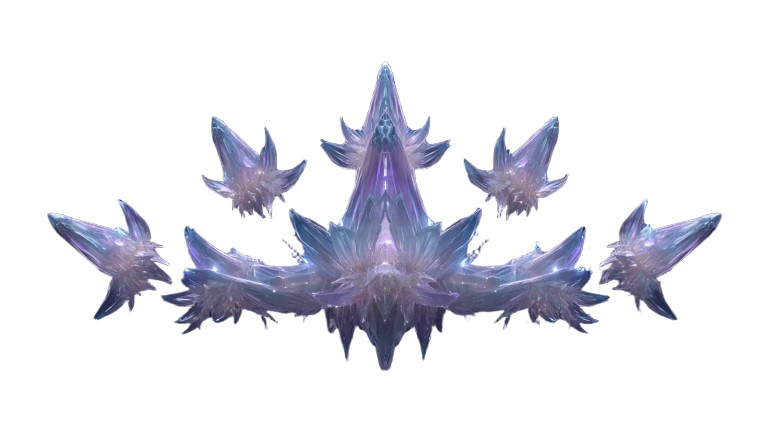 Crystalline Hydra Vinyl Car Decal Sticker – Waterproof & UV-Resistant 8"