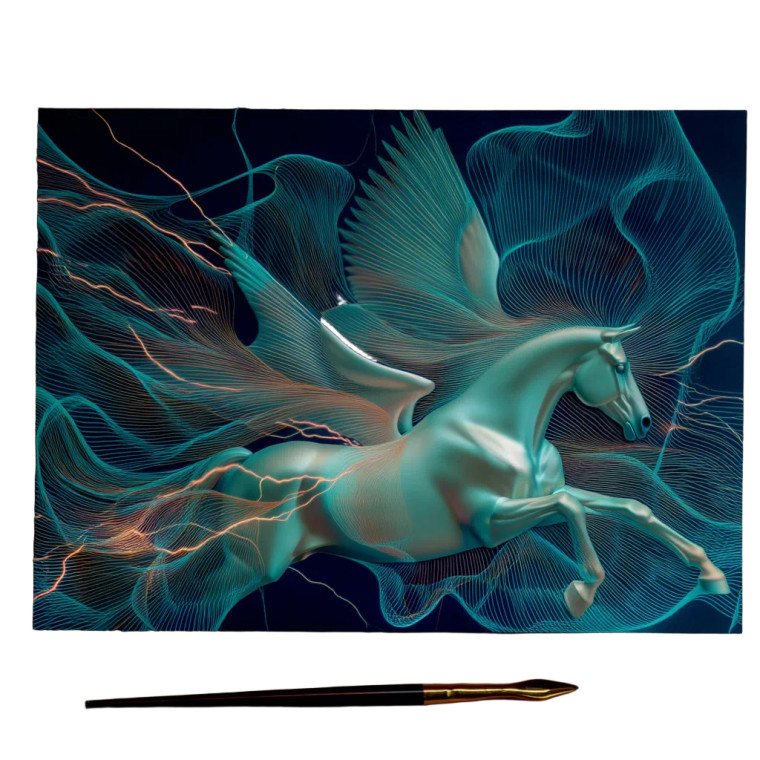White Pegasus Soaring Vinyl Car Decal Sticker – Waterproof & UV-Resistant 8"