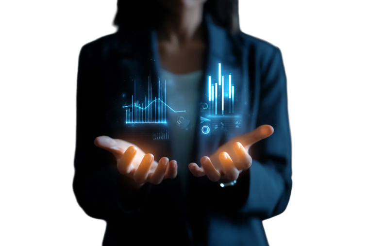 Holographic Business Presentation Vinyl Car Decal Sticker – Waterproof & UV-Resistant 8"