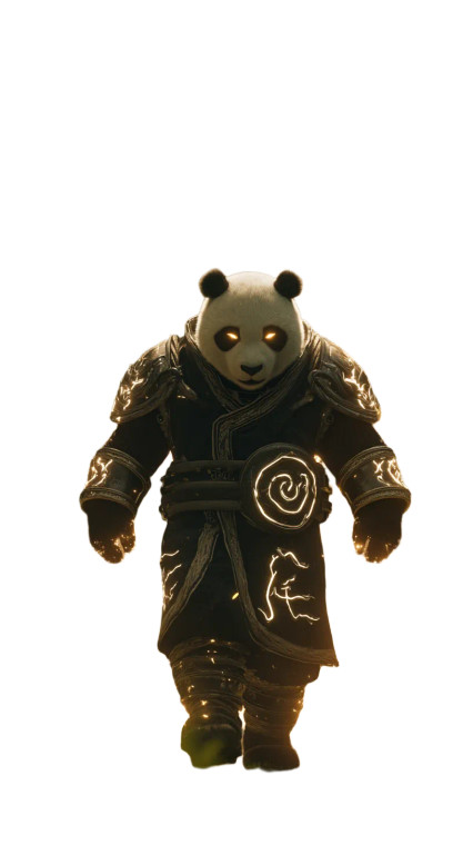 Panda Superhero Vinyl Car Decal Sticker – Waterproof & UV-Resistant 8"