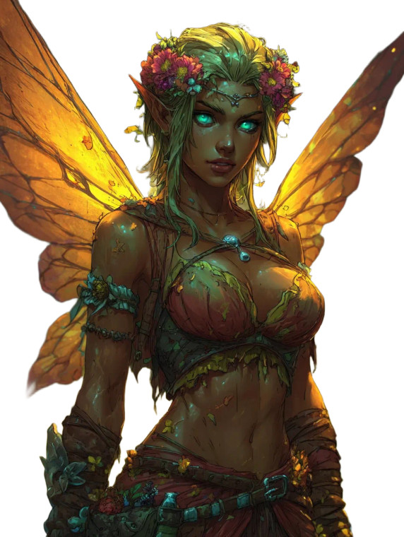 Ethereal Fairy V3 Vinyl Car Decal Sticker – Waterproof & UV-Resistant 8"