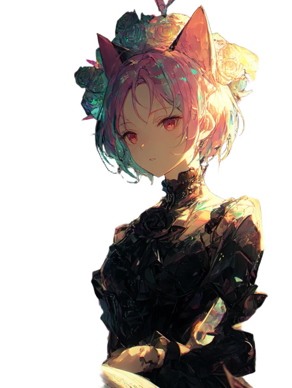 Gothic Anime Girl V29 Vinyl Car Decal Sticker – Waterproof & UV-Resistant 8"