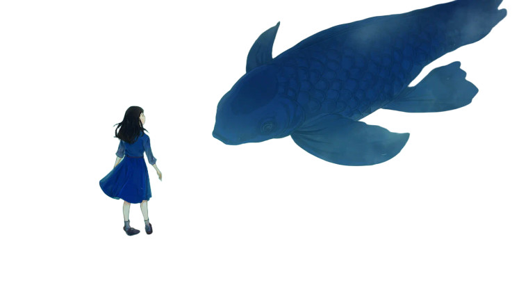 Giant Koi Fantasy Vinyl Car Decal Sticker – Waterproof & UV-Resistant 8"