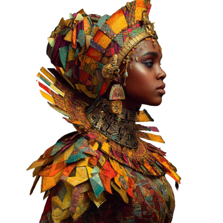 African Queen V3 Vinyl Car Decal Sticker – Waterproof & UV-Resistant 8"