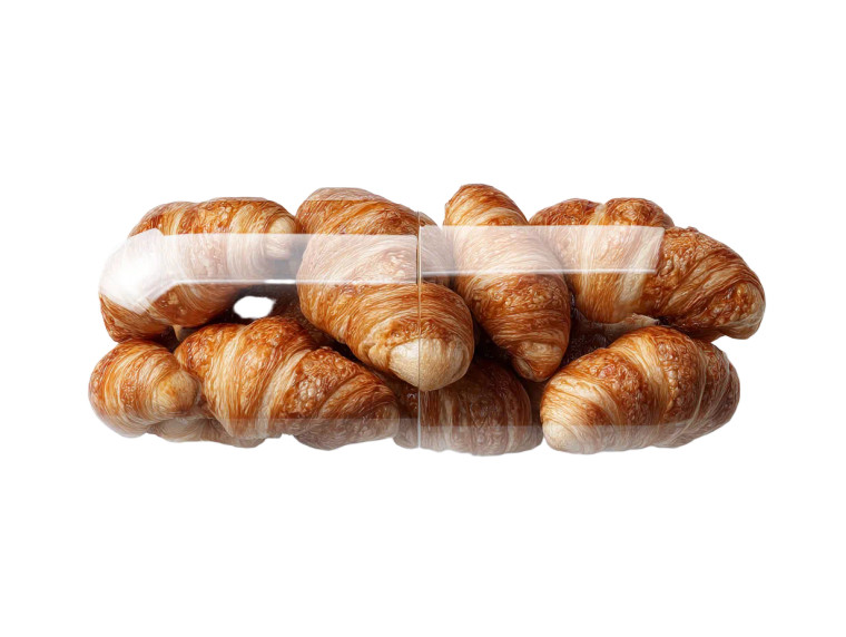 Croissant Capsule Vinyl Car Decal Sticker – Waterproof & UV-Resistant 8"