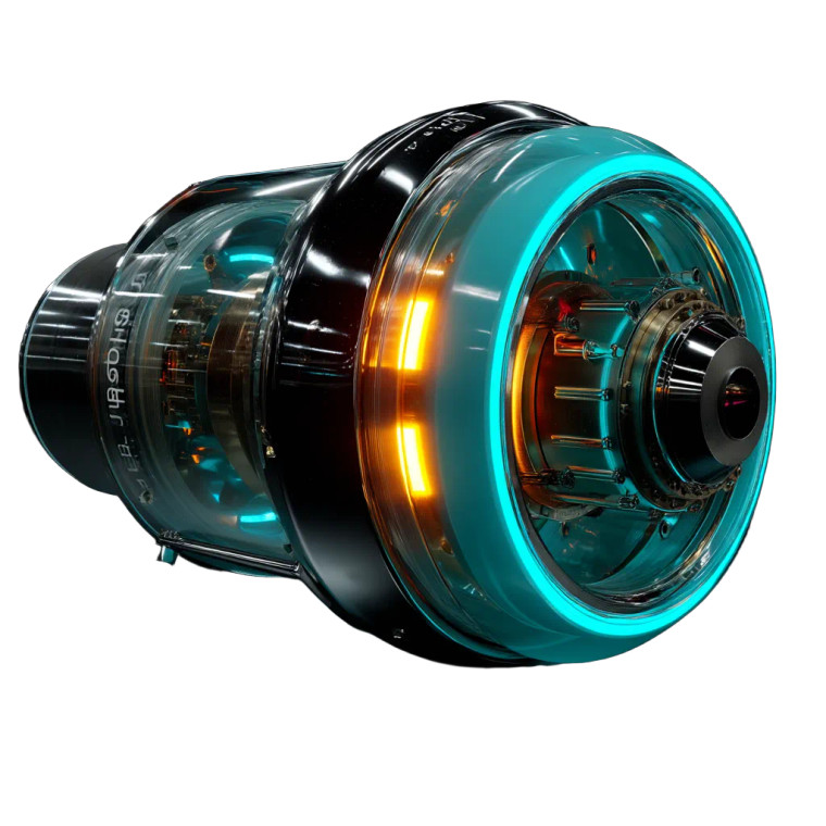 Futuristic Thruster Vinyl Car Decal Sticker – Waterproof & UV-Resistant 8"
