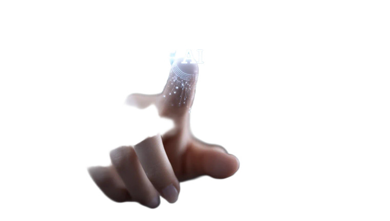 Glowing Ai Touch V2 Vinyl Car Decal Sticker – Waterproof & UV-Resistant 8"